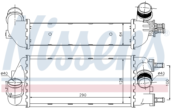 NISSENS 96466 Intercooler