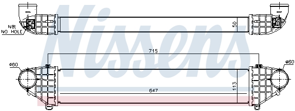 NISSENS 96474 Intercooler