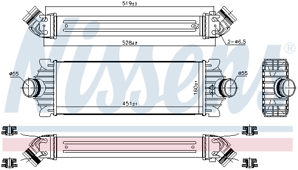 NISSENS 96486 Intercooler