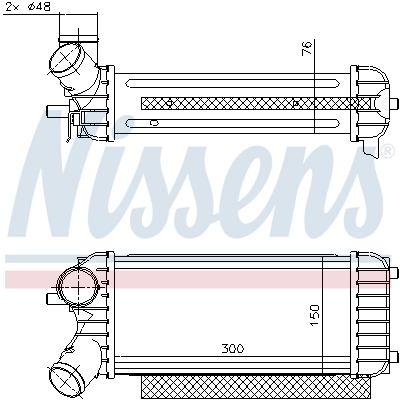 NISSENS 96491 Intercooler