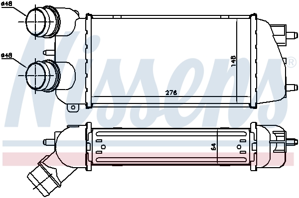 NISSENS 96495 Intercooler