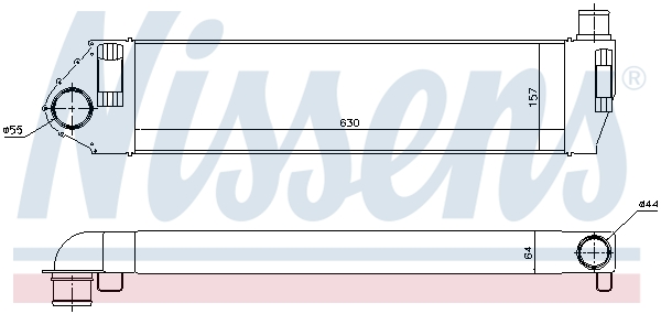 NISSENS 96522 Intercooler