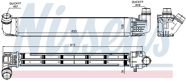 NISSENS 96533 Intercooler