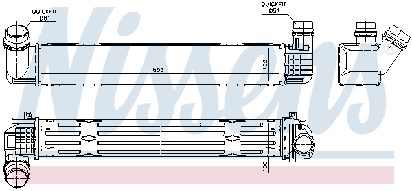 NISSENS 96543 Intercooler