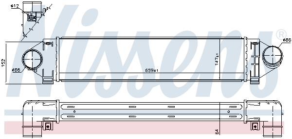 NISSENS 96561 Intercooler