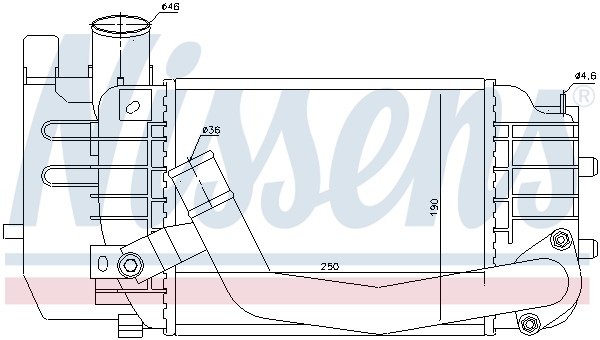 NISSENS 96565 Intercooler