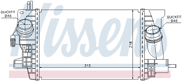 NISSENS 96574 Intercooler