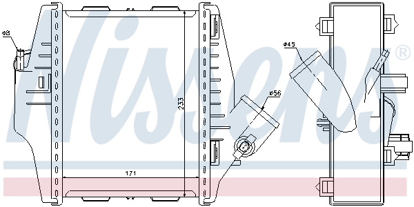 NISSENS 96579 Intercooler