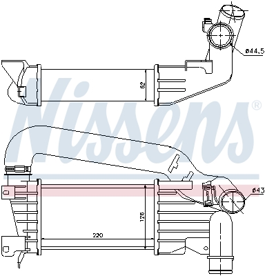 NISSENS 96592 Intercooler-Intercooler-Ricambi Euro