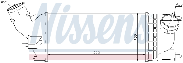 NISSENS 96599 Intercooler