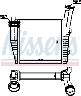 NISSENS 96611 töltőlevegő-hűtő