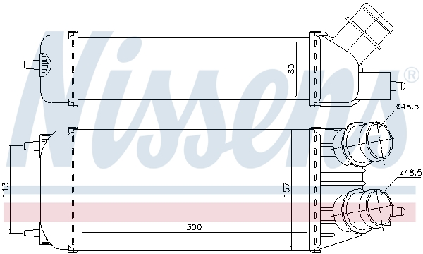 NISSENS 96613 Intercooler