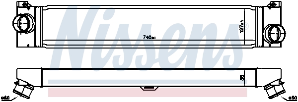 NISSENS 96623 Intercooler