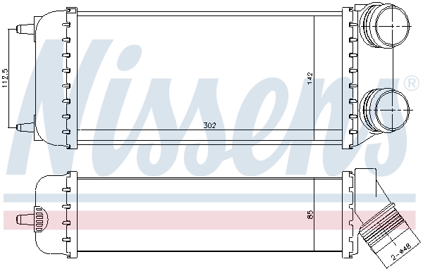 NISSENS 96638 Intercooler