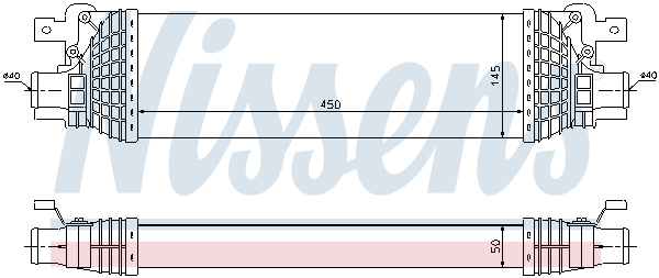 NISSENS 96643 Intercooler