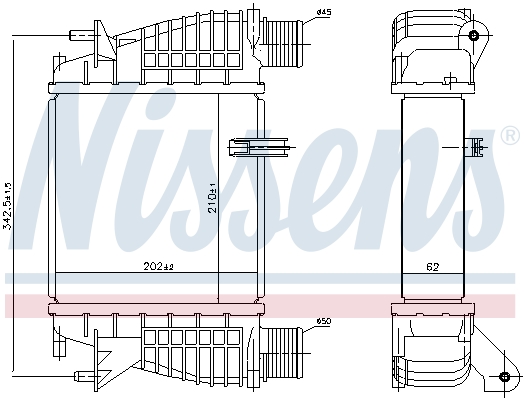 NISSENS 96645 Intercooler-Intercooler-Ricambi Euro