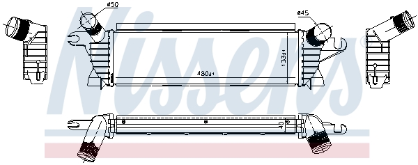 NISSENS 96648 Intercooler-Intercooler-Ricambi Euro