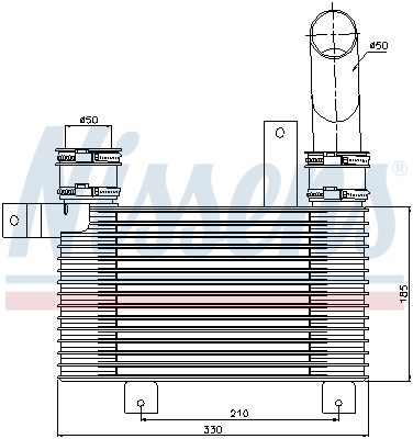 NISSENS 96649 Intercooler