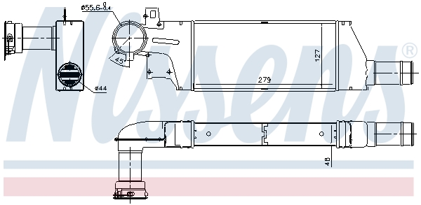 NISSENS 96656 Intercooler