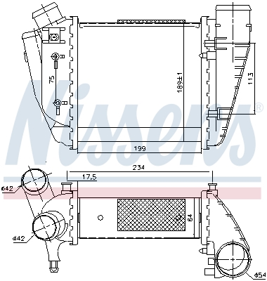 NISSENS 96678 Intercooler