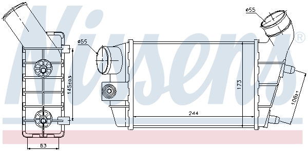 NISSENS 96628 Intercooler