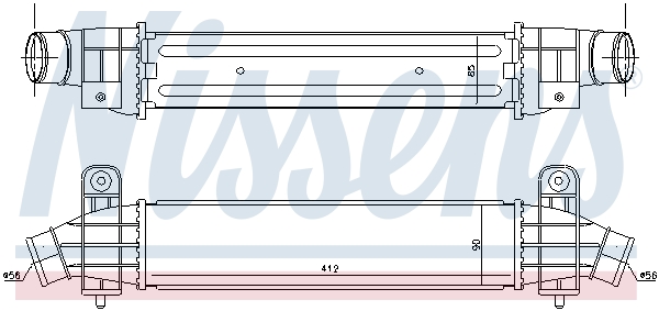 NISSENS 96702 Intercooler