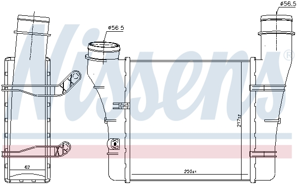 NISSENS 96707 Intercooler