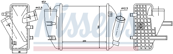 NISSENS 96708 Intercooler