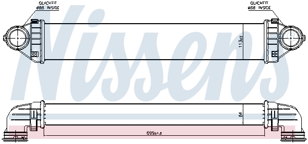 NISSENS 96716 Intercooler