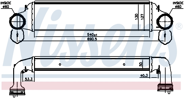 NISSENS 96723 Intercooler