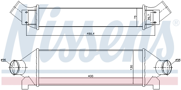 NISSENS 96732 Intercooler