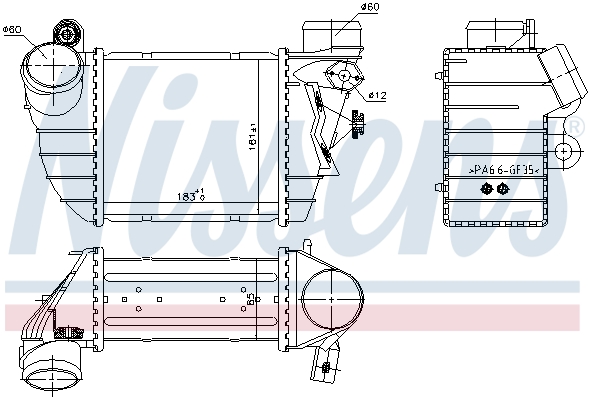 NISSENS 96747 Intercooler