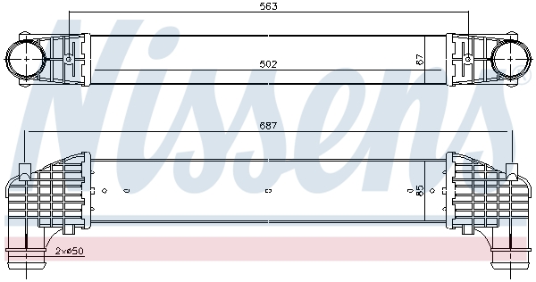 NISSENS 96750 Intercooler