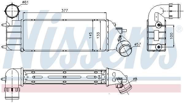 NISSENS 96766 Intercooler