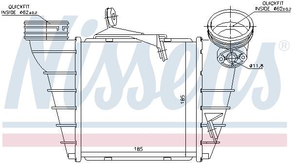 NISSENS 96773 Intercooler