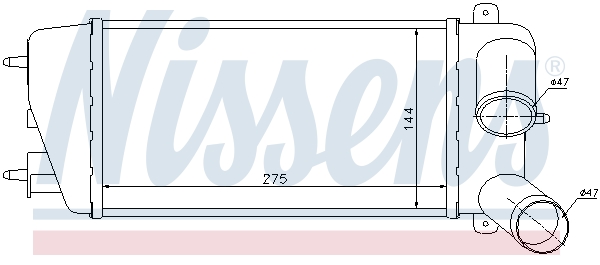 NISSENS 96774 Intercooler