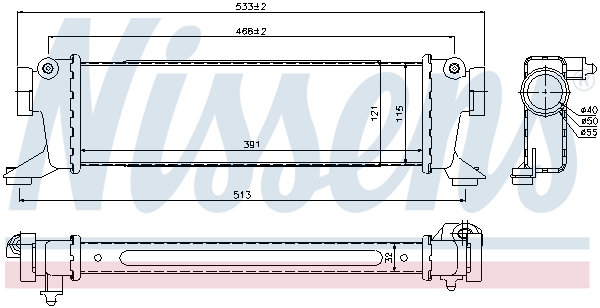 NISSENS 96782 Intercooler-Intercooler-Ricambi Euro