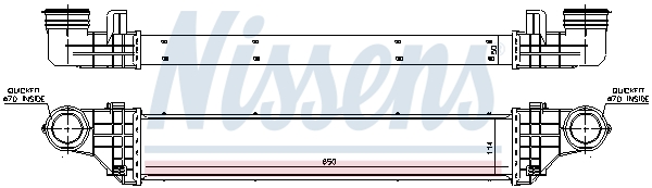 NISSENS 96786 Intercooler