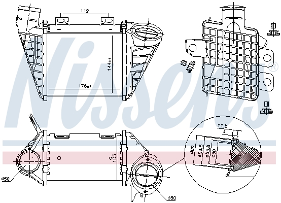 NISSENS 96795 Intercooler