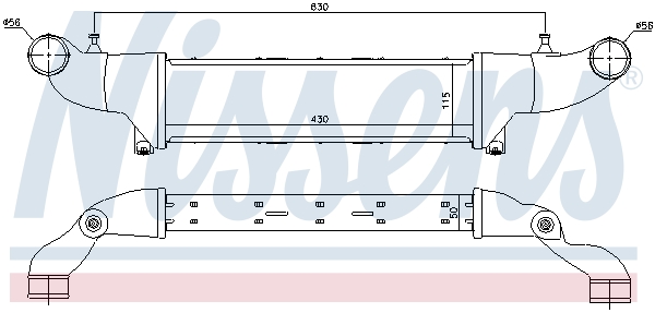 NISSENS 96859 Intercooler