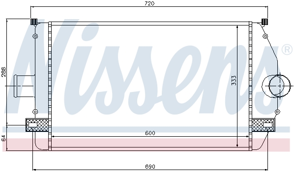 NISSENS 96866 Intercooler