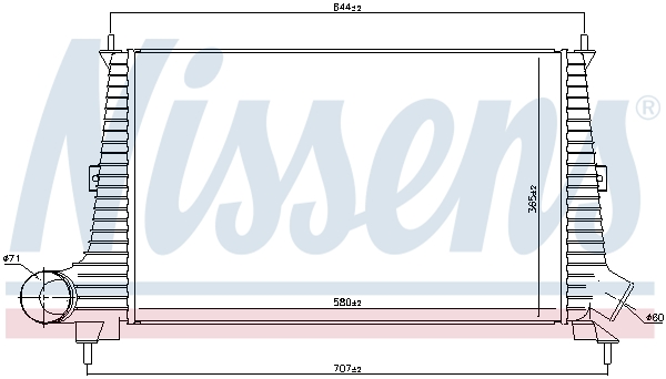 NISSENS 96891 Intercooler