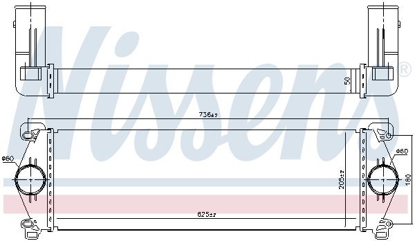 NISSENS 97071 Intercooler