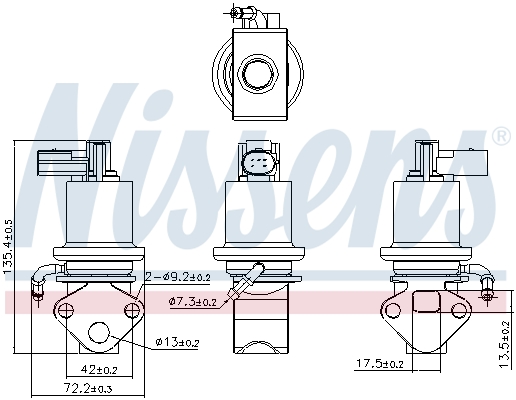 NISSENS 98158 Valvola ricircolo gas scarico-EGR