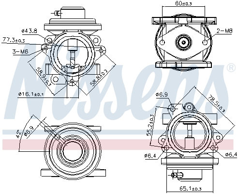 NISSENS 98294 Valvola ricircolo gas scarico-EGR