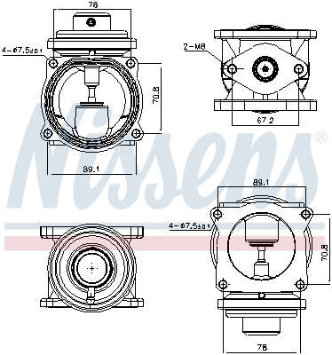 NISSENS 98295 Valvola ricircolo gas scarico-EGR