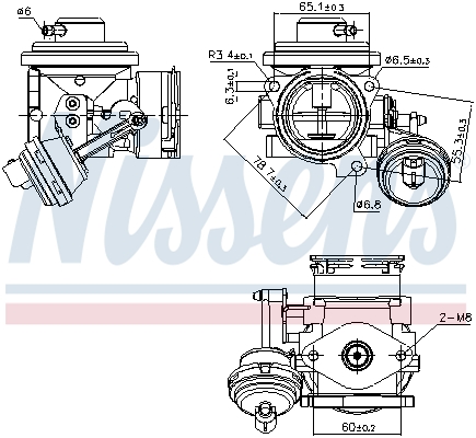 NISSENS 98298 Valvola ricircolo gas scarico-EGR-Valvola ricircolo gas scarico-EGR-Ricambi Euro