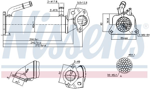 NISSENS 989322 Radiateur,...