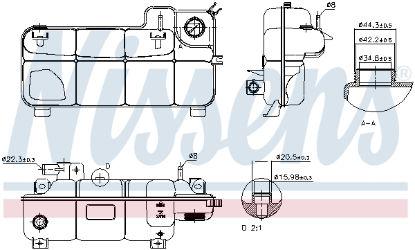 NISSENS 996077 Serbatoio compensazione, Refrigerante