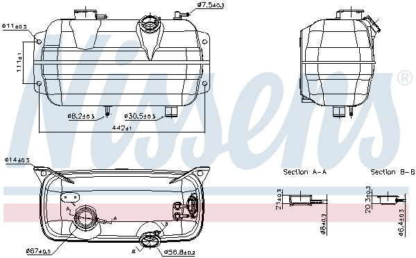 NISSENS 996079 Serbatoio compensazione, Refrigerante-Serbatoio compensazione, Refrigerante-Ricambi Euro